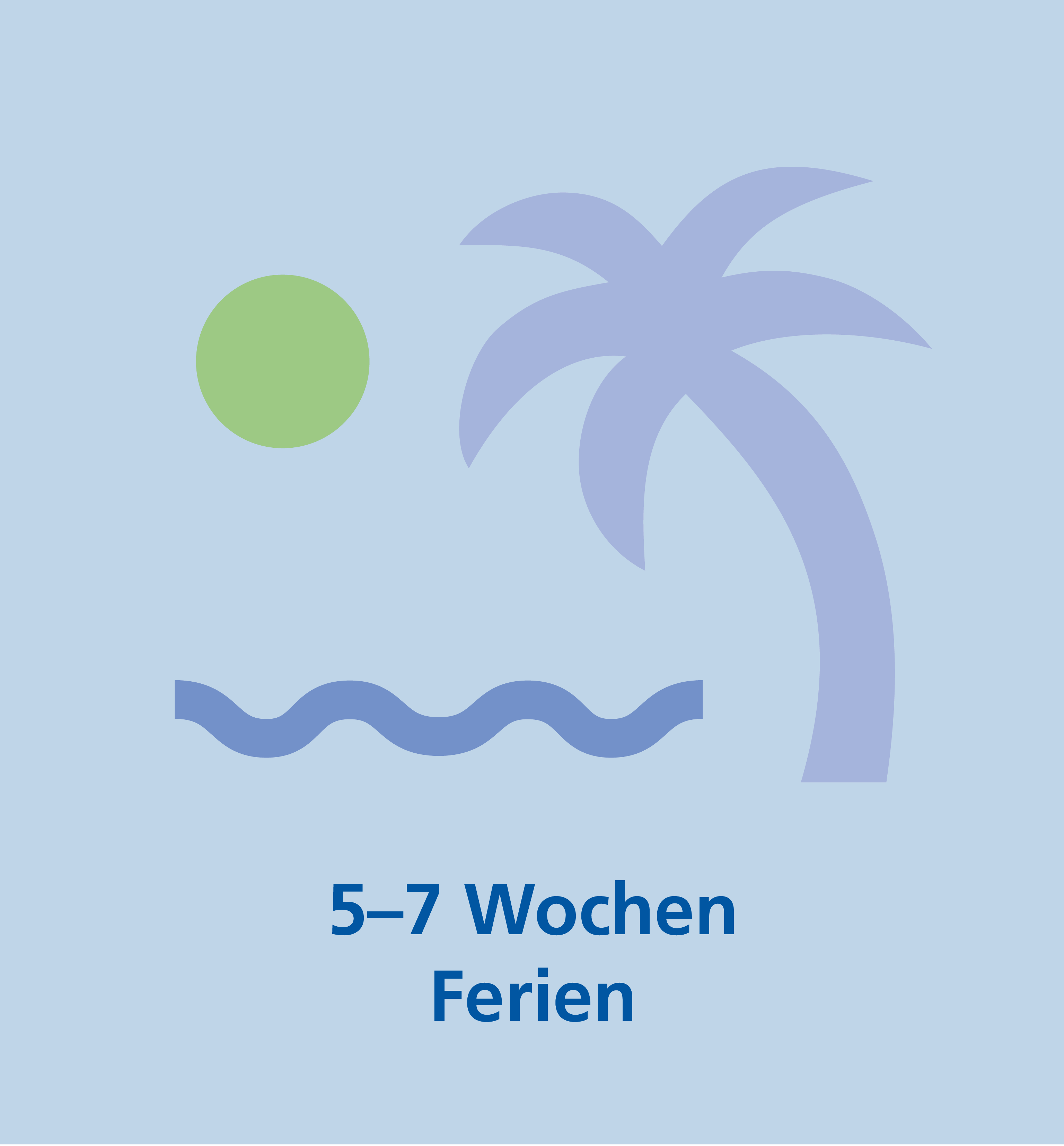 5-7 Wochen Ferien